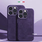 Alcantara Metal Lens Protection Phone Case for iPhone 12 13 14 15 16 Pro Max Magnetic Attraction High-end Imported Suede Cover
