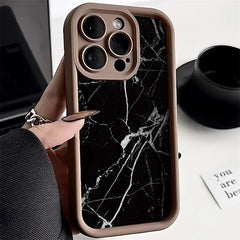 Soft Silicone Phone Case For iPhone 13 Case iPhone 15 14 Pro 11 12 16 13 Pro Max XR XS 7 8 Plus SE Fashion Marble Pattern Cover