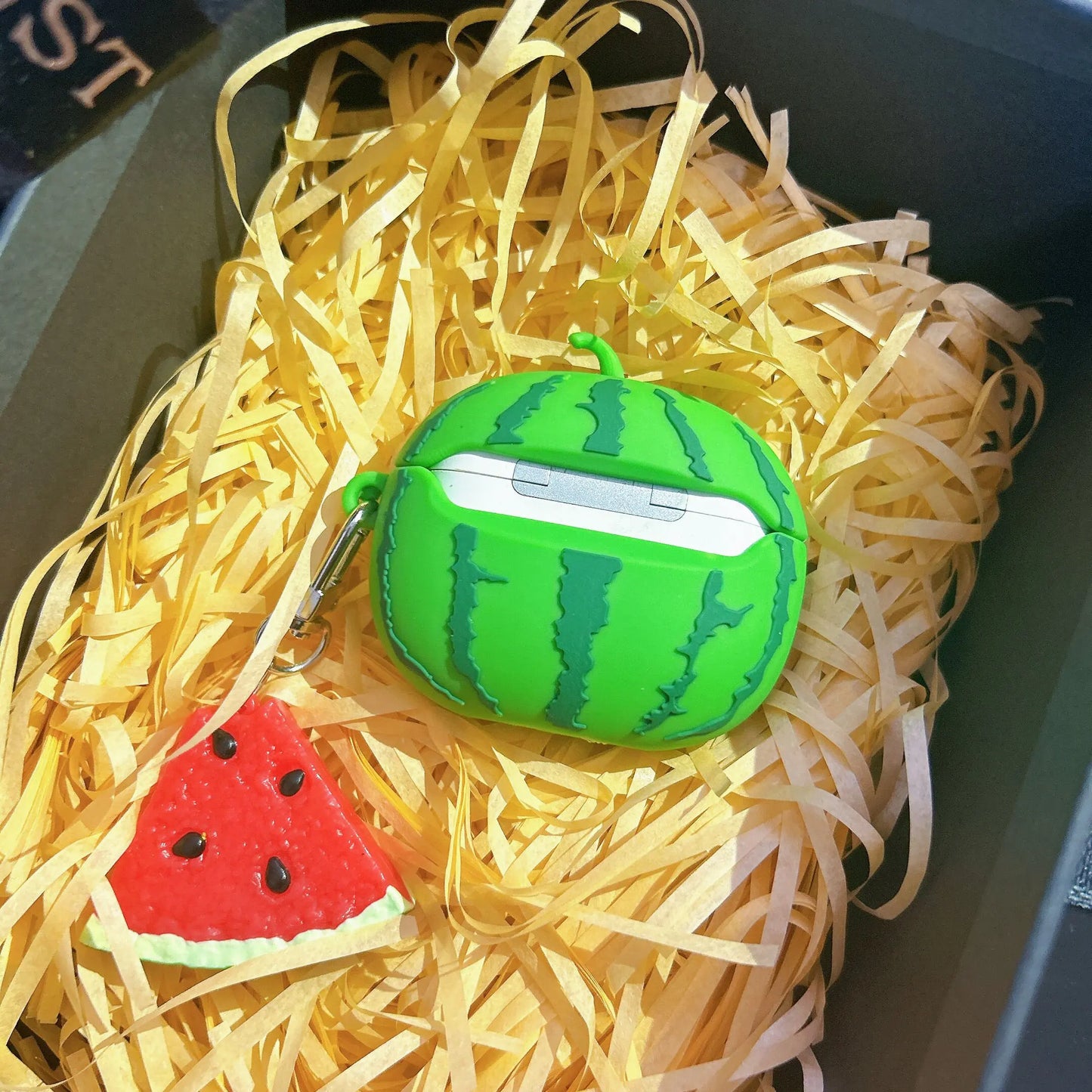 For Airpods 4 Simulation Fruit 3D Watermelon Cute Earpods Case for Airpods 1 2 3 Pro 2 Wireless Earphone Cover Charging Box