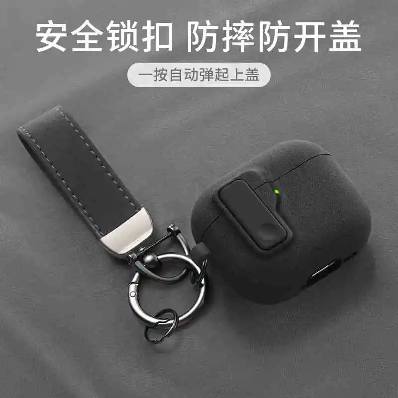 2024 New Hard Protector for AirPods 4 with Magnetic Lid Lock Hybrid Case Luxury Protection Cover for Apple AirPods 4(USB C)