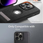 Leather Phone Case for iPhone 15 14 Pro Max Plus 13 12 11 Mobile Cases with Slim Metal Kickstand Soft Grip Luxury Back Cover