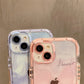 Super Shockproof Gradient Marble Bumper Phone Case For iPhone 14 11 12 13 15 Pro XS Max X XR Clear Soft Silicone Back Cover Case - Caseverse