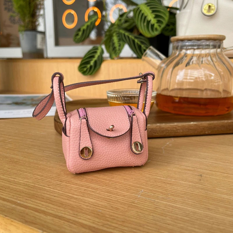 Mini Leather Fashion Bag For Airpods 4 3 2 Pro 2 Galaxy Buds 3/ 3Pro/ Buds FE 2Pro  Headphone Case Can Hold Other Small items