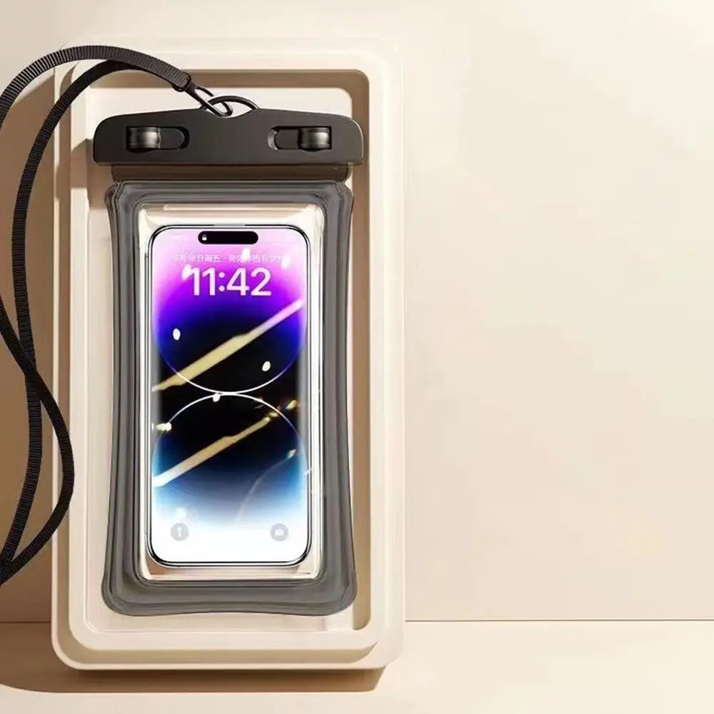 Transparent Waterproof Phone Case Touch Screen Under 7.0 inches Mobile Phone Cover with Lanyard Phone Sealed Bag Swimming&Diving - Caseverse