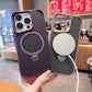 Luxury Soft Rubber Frame Magsafe Phone Case For iPhone 13 15 12 14 16 Pro Max Metal Bracket Carbon Fiber Textured Backplate Case