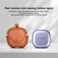 Luxury Leather Case For Samsung Galaxy Buds 2 Pro Buds Live Buds FE Case Bluetooth Wireless Headphones Protective Cover Keychain