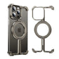 Luxury Magsafe Magnetic Metal Rimless Stand Phone Case For iPhone 16 15 14 13 Pro Max Plus Aluminum Alloy Shockproof Metal Cover