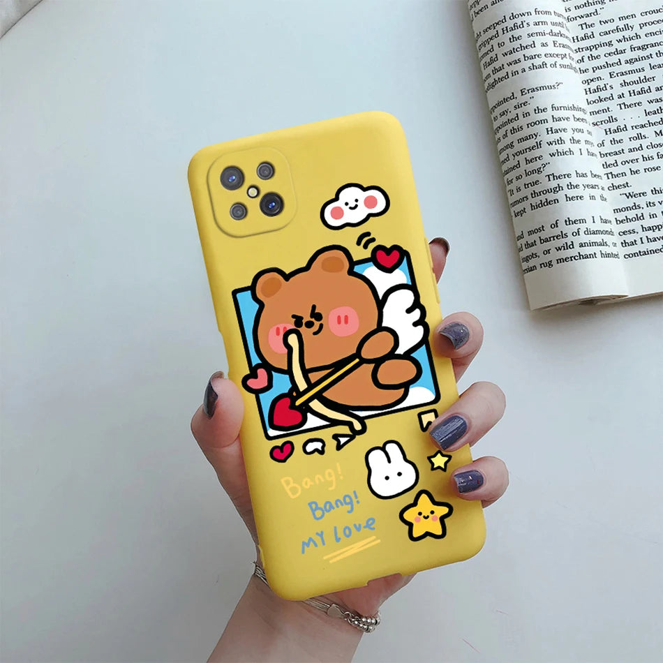 Case For OPPO Reno4 Z 5G Phone Case Cute Flower Cartoon Silicone Soft Back Fundas Cover For OPPO Reno 4Z CPH2065 Reno4Z 5G Coque - Caseverse