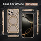 Aluminum Alloy Military armor Rimless Magnetic Phone Case For iphone 16 13 14 15 Plus Pro Max 16E E Metal Airbag protection case - Caseverse