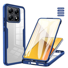 Case For Xiaomi Mi 14T Pro M 14 T P 13T 13 Redmi 14C 13C Mi14T 360 Shockproof Built in Screen Protector Plastic TPU Clear Cover