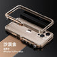 For iPhone 15 16 Pro Max Plus Metal Robotic Arm Phone Case Aluminum Alloy Frame Irregular Bumper Shockproof Protective Cover