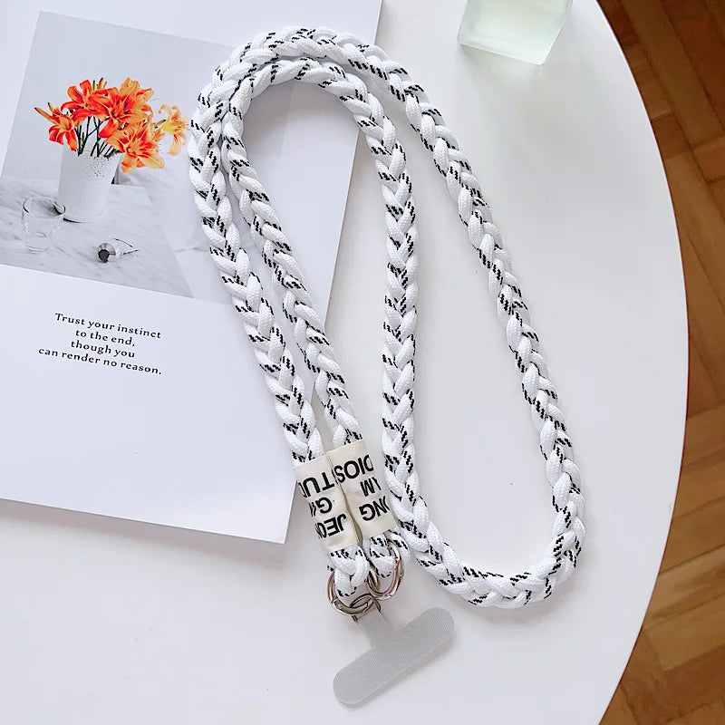 The Phone Case Lanyard Is A Long Cross-Body Braided Outdoor Mountain Rope And Can Be Worn On The Shoulder To Prevent Loss.