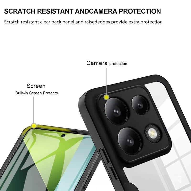 360 Full Body Phone Case For Xiaomi Redmi Note 13 12 Pro Plus 5G Note11s 4G Redmi Note 12 Turbo 5G Built Screen Protector Cover - Caseverse