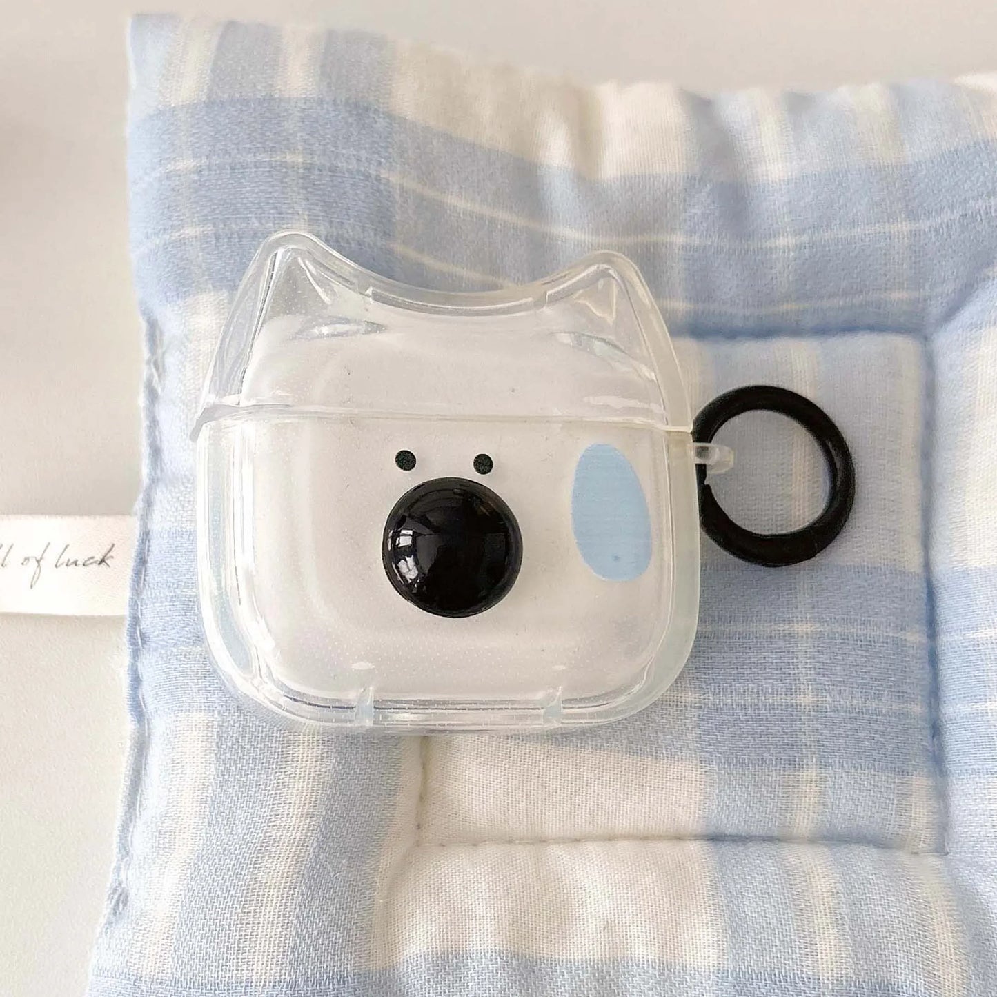 Ins 3D puppy funny dog cartoon wireless bluetooth charging box for apple airpods 1 3 pro 2nd 2 4 relif earphone case