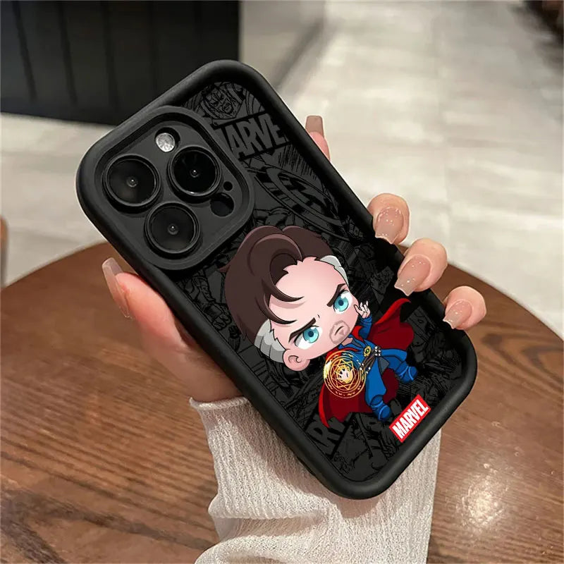 Marvel Cartoon Venom Deadpool Groot Phone Case for iPhone 16 Cases iPhone 15 14 13 12 Mini 11 Pro Max 16 Plus X 15Pro Back Cover - Caseverse