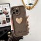 Cute INS Love Heart Personalized Name Case For iPhone 16 15 14 13 12 11 Pro Max Luxury Soft Silicone Custom DIY Cover 15 Pro Max - Caseverse