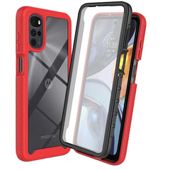 Moto E32 Shockproof Clear Case Built in Screen Protector Full Body Rugged Defender Cover for Motorola G22 Case, E32S,G52 Cases