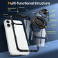 Metal Ring Magnetic Bracket Wireless Charging Phone Case for iPhone 16 15 14 Pro Max
