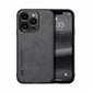 Luxury Leather Case For iPhone 15 14 13 Pro Max Cover With Metal Plate Support Car Hold For iPhone 15 14 13 Pro 11 12 case