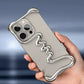 iPhone Phone Case Metal 3D Hollow Case For iPhone16 ProMax 14 15 Pro 16Plus  Aluminum Alloy Track Shell Air Bag Shockproof Cover