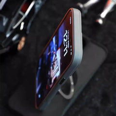 Desert Titanium metal holder carbon fibre magnetic phone case for iPhone 16 15 14 13 12 Pro Max magsafe charging armor hard case