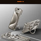 Luxury Magsafe Magnetic Metal Rimless Stand Phone Case For iPhone 16 15 14 13 Pro Max Plus Aluminum Alloy Shockproof Metal Cover