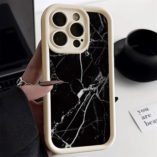 Soft Silicone Phone Case For iPhone 13 Case iPhone 15 14 Pro 11 12 16 13 Pro Max XR XS 7 8 Plus SE Fashion Marble Pattern Cover