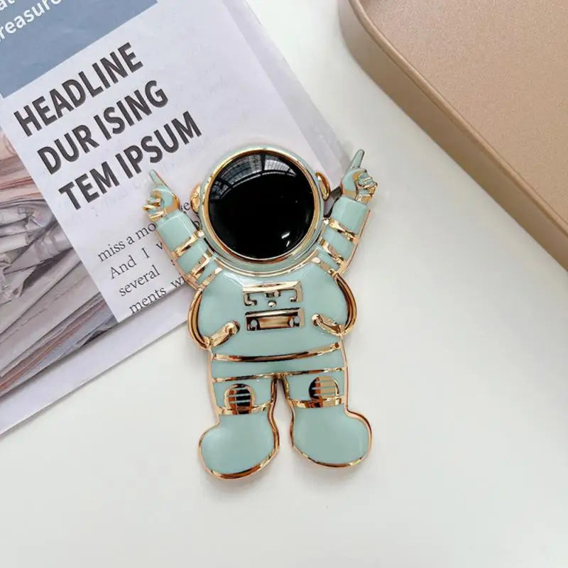 Astronaut Foldable Cartoon Finger Ring Holder Ring Bracket 3D For Cell Phone Back Sticker Bracket Support IPhone Xiaomi Samsung - Caseverse