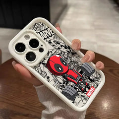 Marvel Cartoon Venom Deadpool Groot Phone Case for iPhone 16 Cases iPhone 15 14 13 12 Mini 11 Pro Max 16 Plus X 15Pro Back Cover