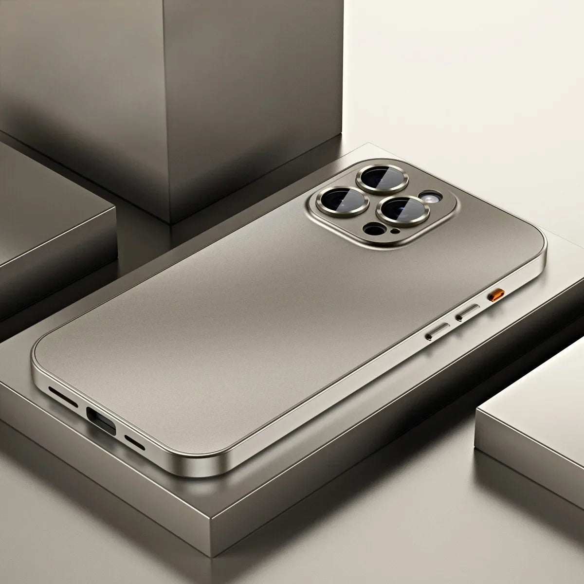 Luxury Aluminum Metal Frame Phone Case For iPhone 16 15 14 13 12 Pro Max Plus Camera Lens Glass Protect Shockproof PC Back Cover