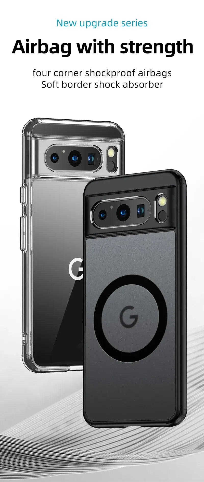 For Google Pixel 9 8 Pro XL 7 8a 7a Case Magnetic Wireless Charging Translucent Frosted Shockproof Bumper Soft Cover Accessory