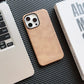 Luxury Business Vintage Leather Magnetic Phone Case for IPhone 16 Plus 15 14 13 12 Pro Max Metal Camera Frame Shockproof Cover