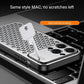 Aluminum Alloy Phone Case For iPhone 16 Pro Max 15 14 13 Metal Breathable Back Cover
