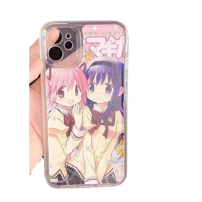 2024 New Japanese and Korean Popular Girls Minimalist Fit For iPhone 16 15 Promax Phone Case iPhone 14 High end 13 Pro Silicone - Caseverse