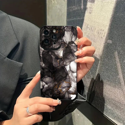 For iPhone 16 15 Pro Max Case Marble Pattern Phone Case For iPhone 14 13 12 11 XS Max XR X 7 8 Plus Shockproof Soft Bumper Cover