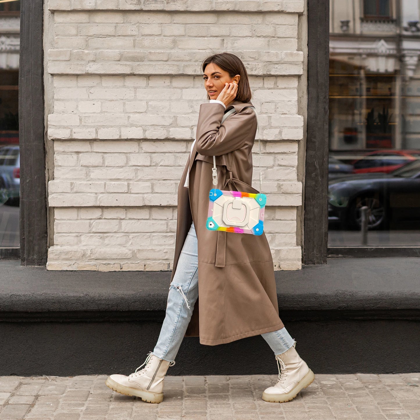 Tablet Protective Case Suitable for iPad 5Th(2017)/6Th(2018)/Pro9.7/New iPad 9.7 Satchel Stand