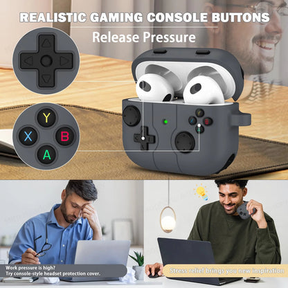 for AirPods 3rd generation charging case With cleaning kits for apple airpods airpod 3 silicone case 3D Game controller