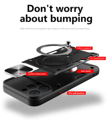 Phone Case Shell For iPhone 11 Pro Max 12 Pro Max Built in Kickstand Protective Military Grade Drop Tested Back Cover