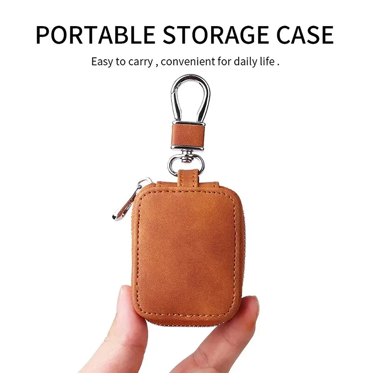 #Universal Leather Case for Airpods 1/2/3/Pro Dustproof Waterproof Dropproof Anti-Scratch Travel Wireless Earbuds Bag