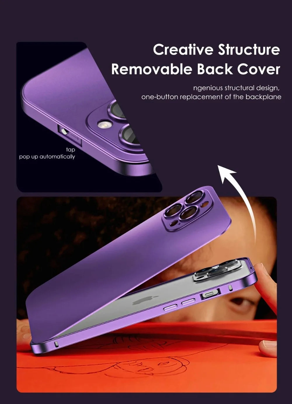 Luxury Aluminum Metal Frame Phone Case For iPhone 16 15 14 13 12 Pro Max Plus Camera Lens Glass Protect Shockproof PC Back Cover