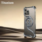 Eary Minimalist Phone Case for iPhone 16 Pro Max with Magsafe Metal Frameless Bumper Military Grade Shockproof Protector Cover