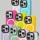 Transparent Neon Color MagSafe Phone Case for iPhone 16 15 Pro Max 14Pro 13 14 12 Wireless Charging Soft Silicone Bumper Cover - Caseverse