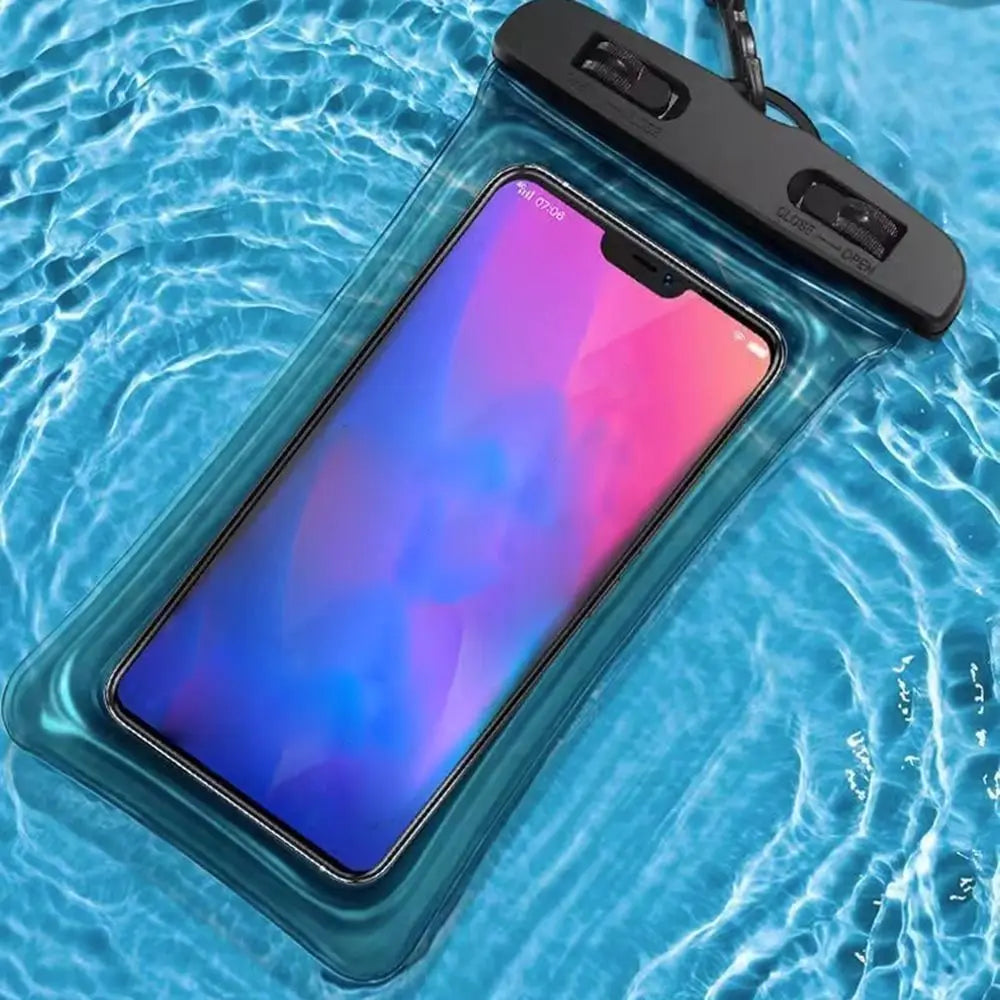 Transparent Waterproof Phone Case Touch Screen Under 7.0 inches Mobile Phone Cover with Lanyard Phone Sealed Bag Swimming&Diving - Caseverse