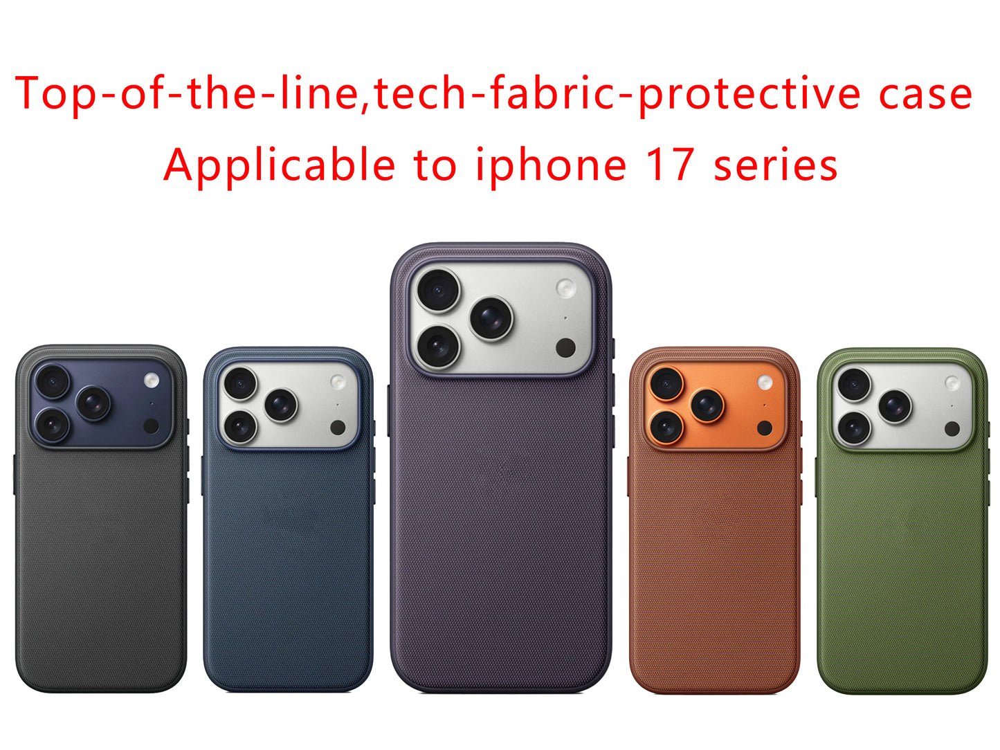 Tailored specifically for iPhone 17: featuring a finely woven case with soft weave texture and drop resistant design