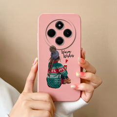For Redmi 14C Phone Case Cartoon Astronaut Full Coverage Anti Drop Funda For Xiaomi Redmi 14 C Soft Liquid Silicone Bumper Capa