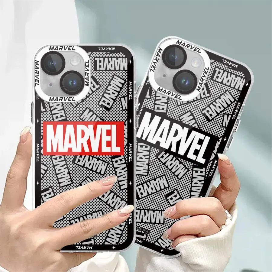 Marvel Logo Cover Phone Case for Motolora Moto G22 G32 G52 G71 G72 G73 Edge 40 Clear Soft TPU