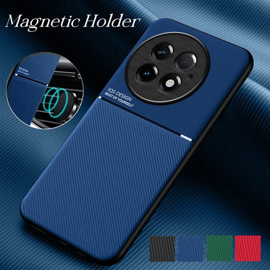 Rugged Protective Cover For OnePlus 13 One Plus 13R Case Built-in Car Magnetic Holder Phone Coque Fundas - Caseverse