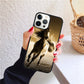 Running animal horse Phone Case for iPhone X XS XR 16 PRO MAX 15 14 PLUS 11 12 13 mini Back Cover Fundas Shell