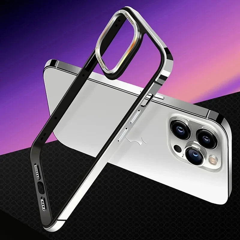 Metal Frame Protector for iPhone 15 14 Pro Max 15 Plus 15pro Anti-fall Edge Protection for iPhone15+ 14pro Max Phone Cover Case