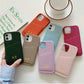 Personalized Phone Case with Card Holder Custom Initials Protective Cover iPhone16Promax 11 12 13 14 15Pro Max XS XR Mini - Caseverse